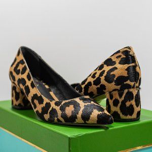 Kate Spade NY Madlyne Sheep Fur Mid-Heel Pumps Size 8.5